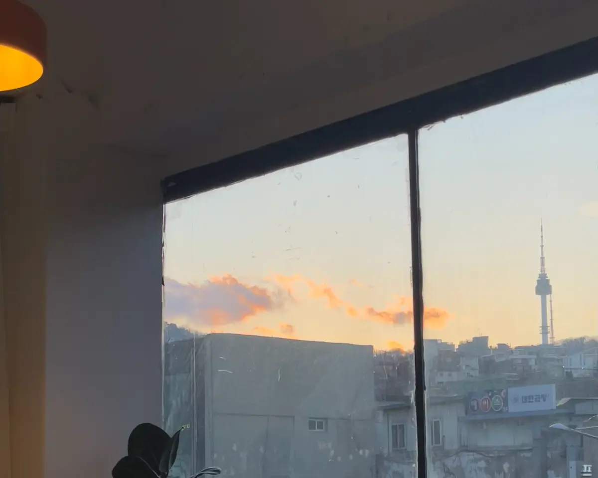 남산뷰 화실에서 즐기는 와인 & 나이프페인팅