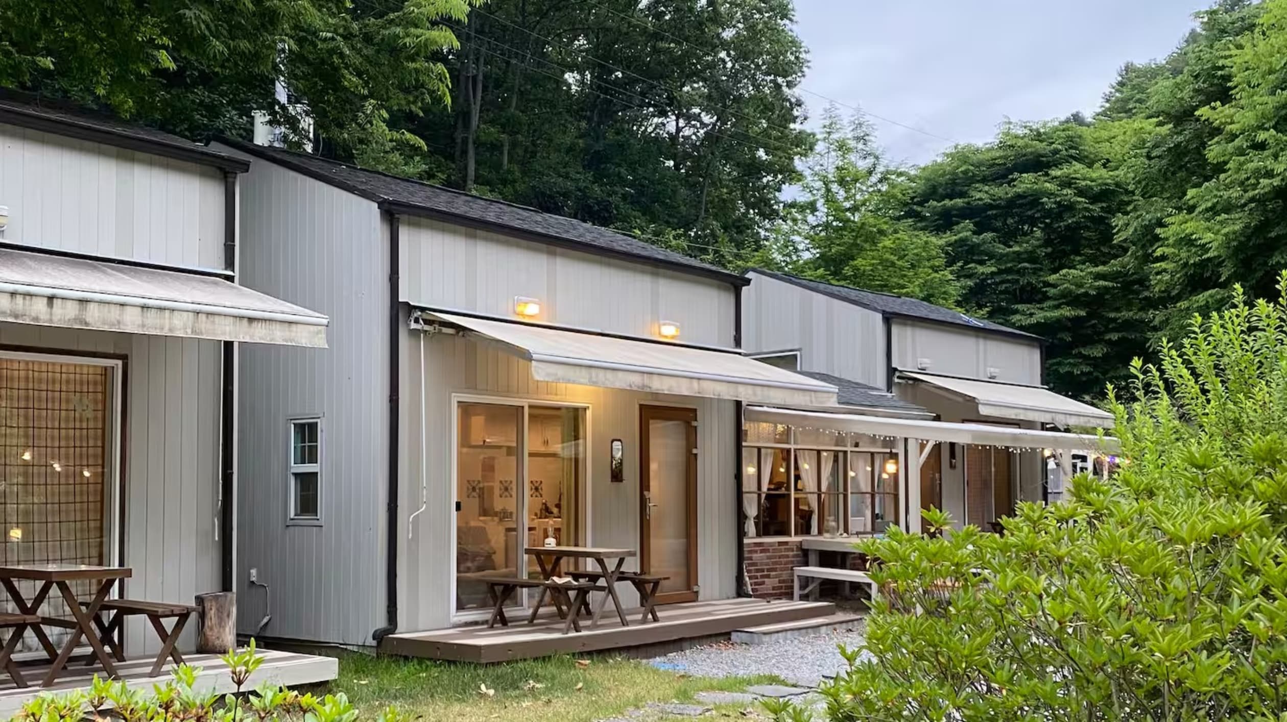 나무사이에 자연속으로